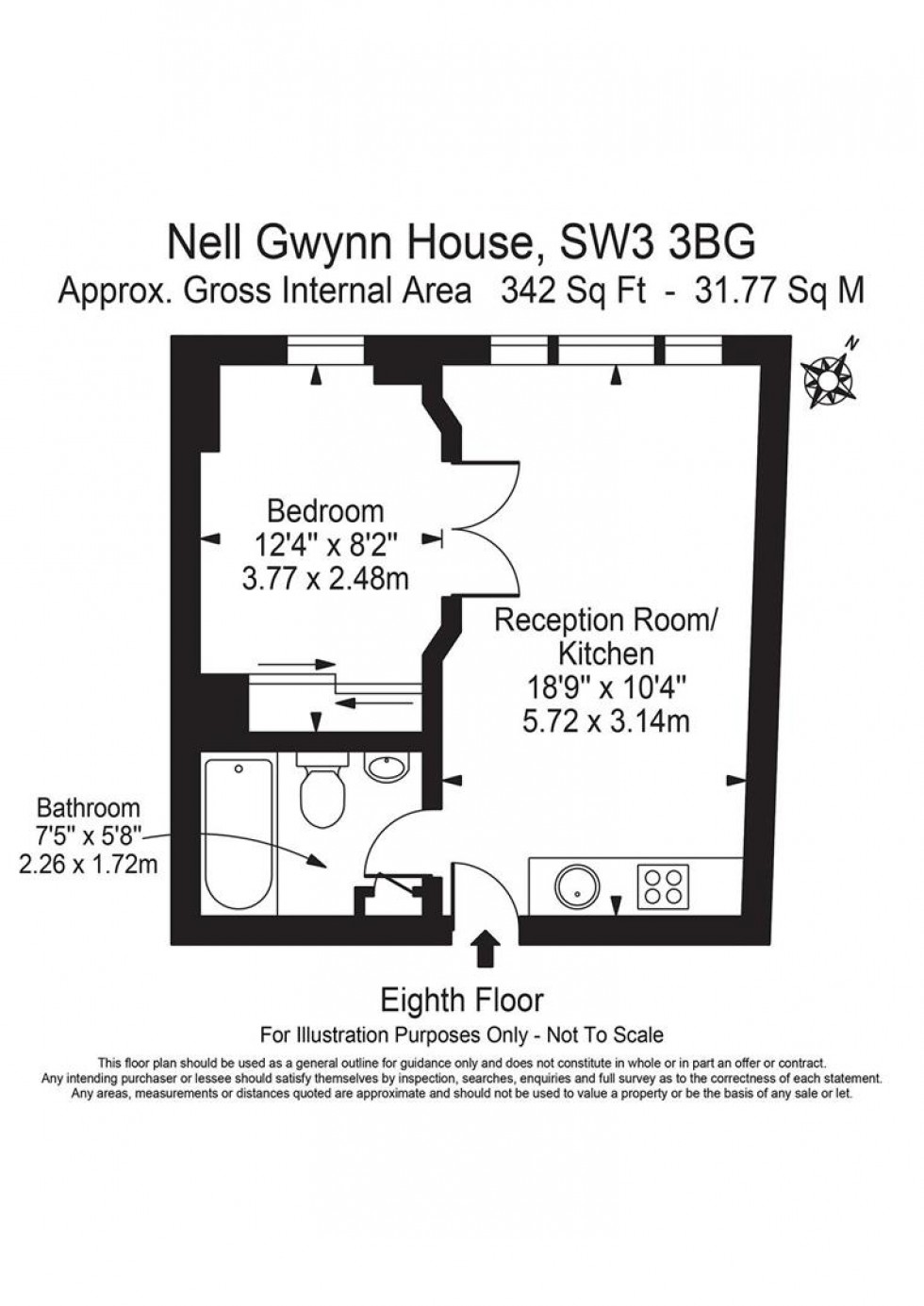 Floorplan for Sloane Avenue, Chelsea, London