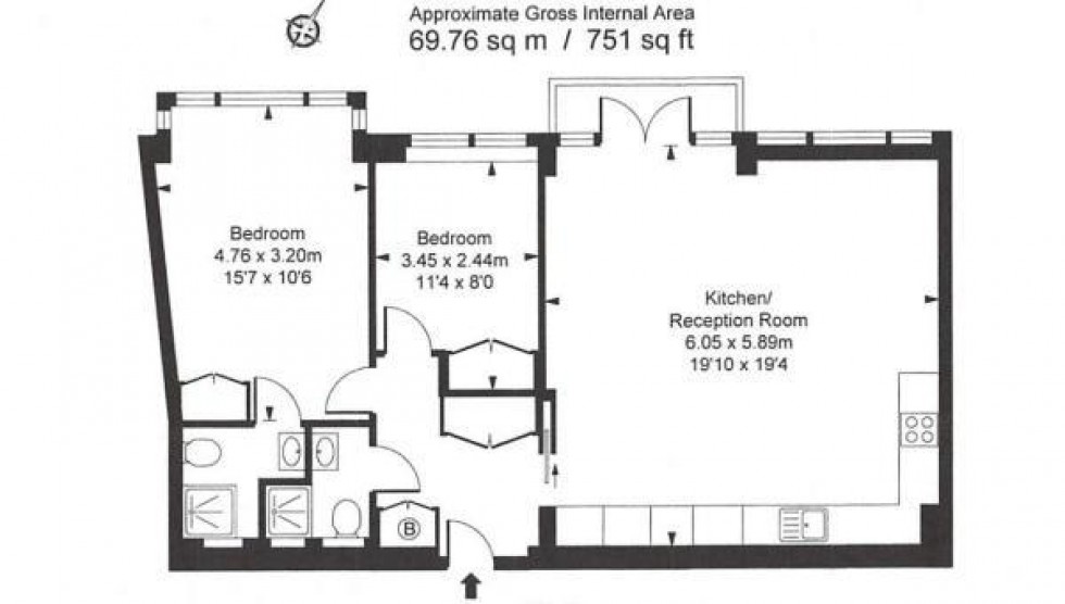 Floorplan for Ovington Gardens, Knightsbridge, London