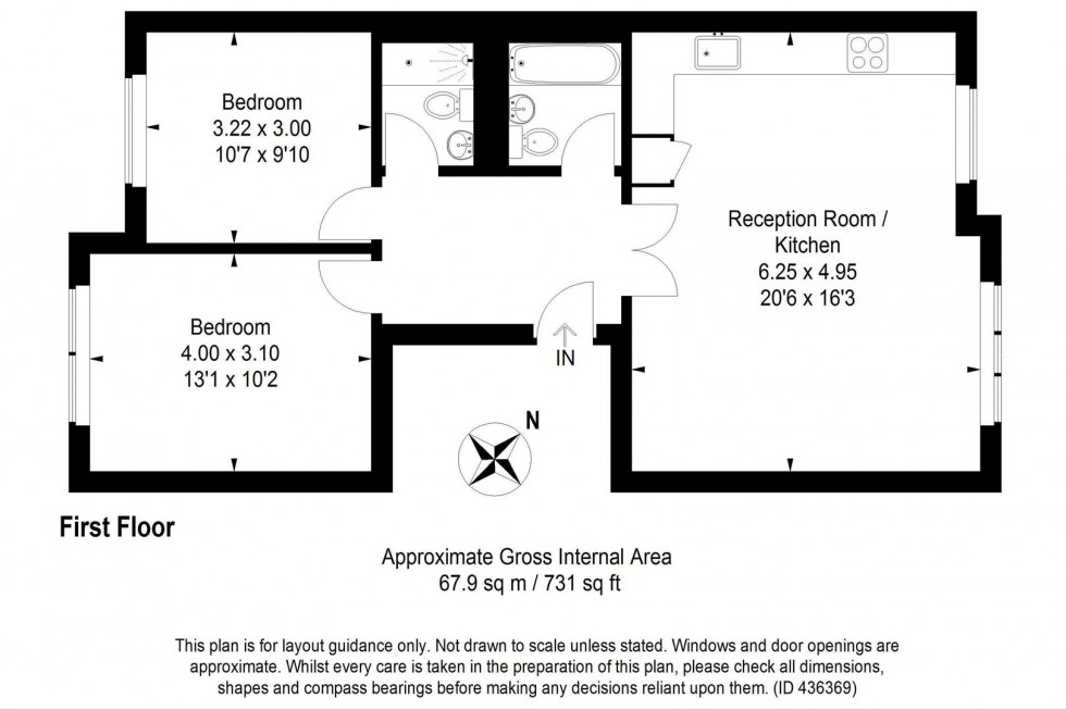 Floorplan for Westminster, Paddington