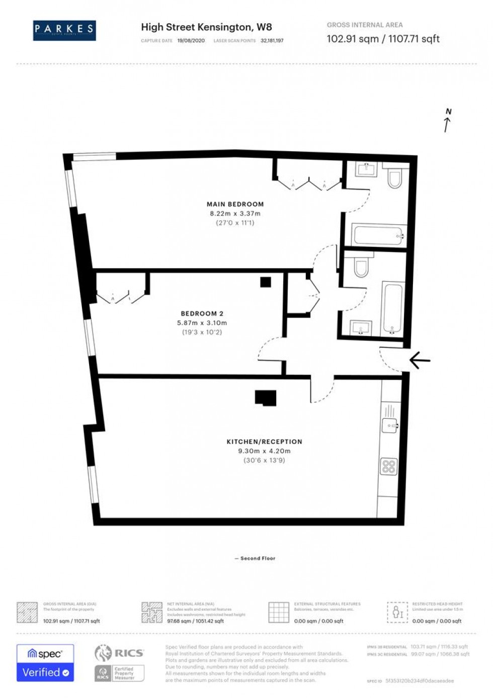 Floorplan for Kensington, London