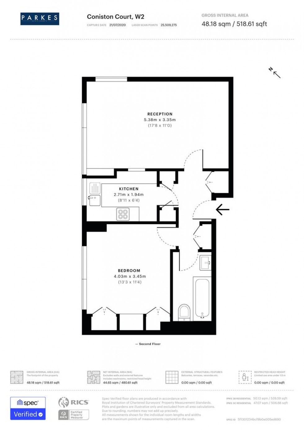 Floorplan for Kendal Street, St George Fields