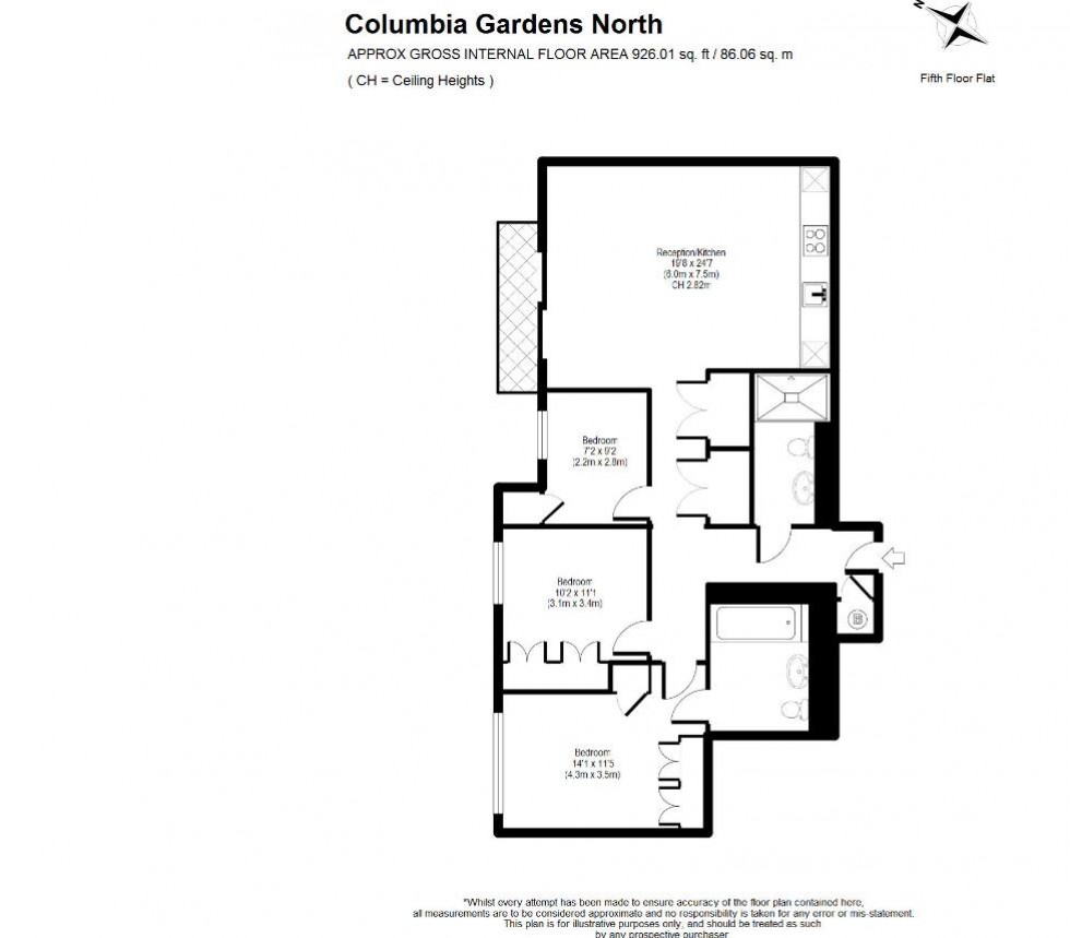 Floorplan for Lilie Square, London