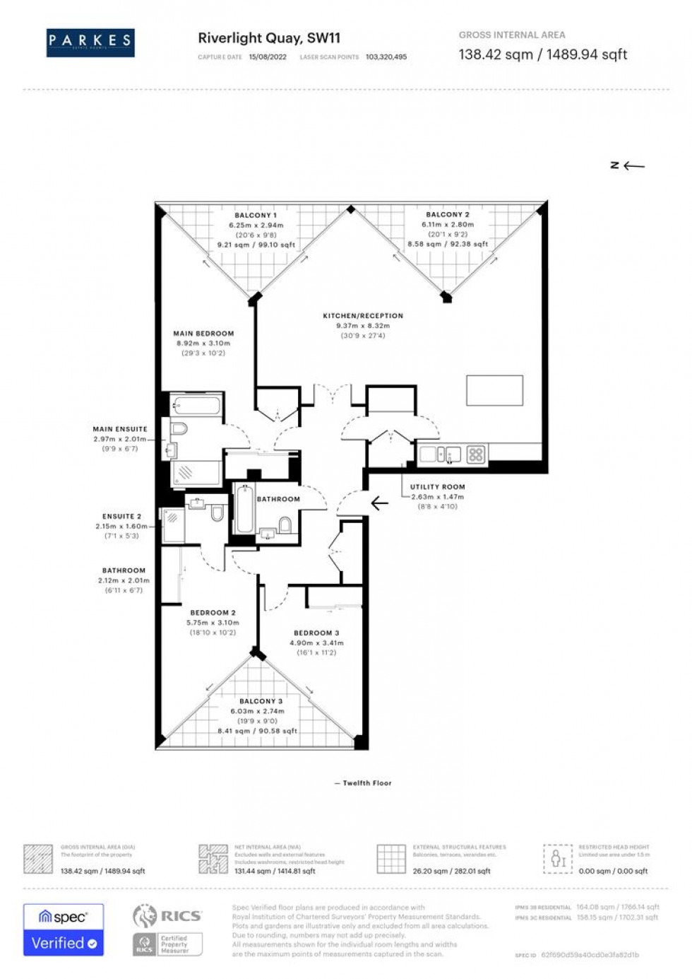 Floorplan for Nine Elms, London