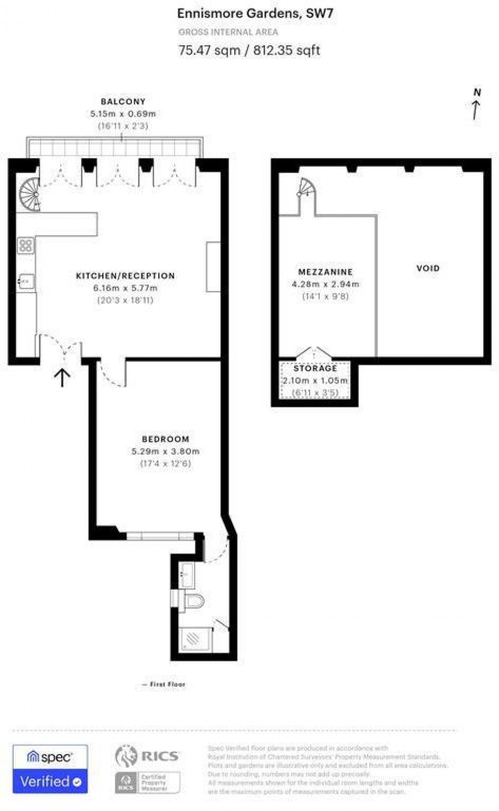 Floorplan for South Kensington, London