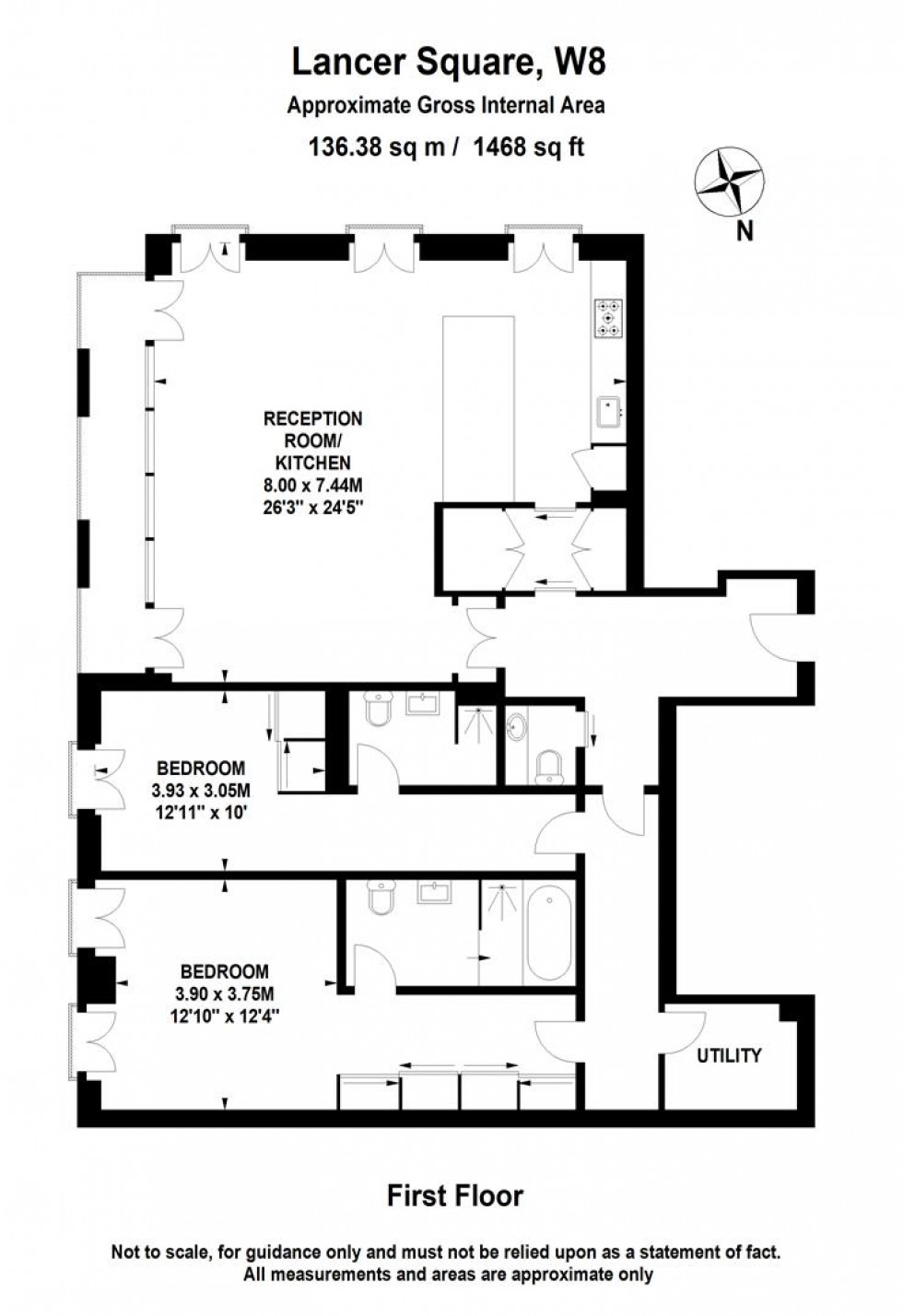 Floorplan for Lancer Square, London