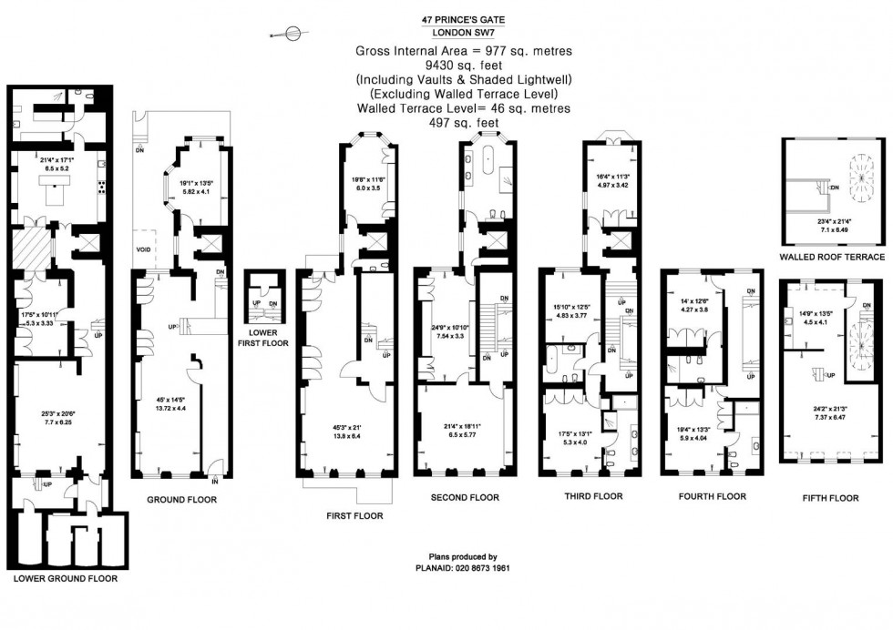 Floorplan for Kensington, London