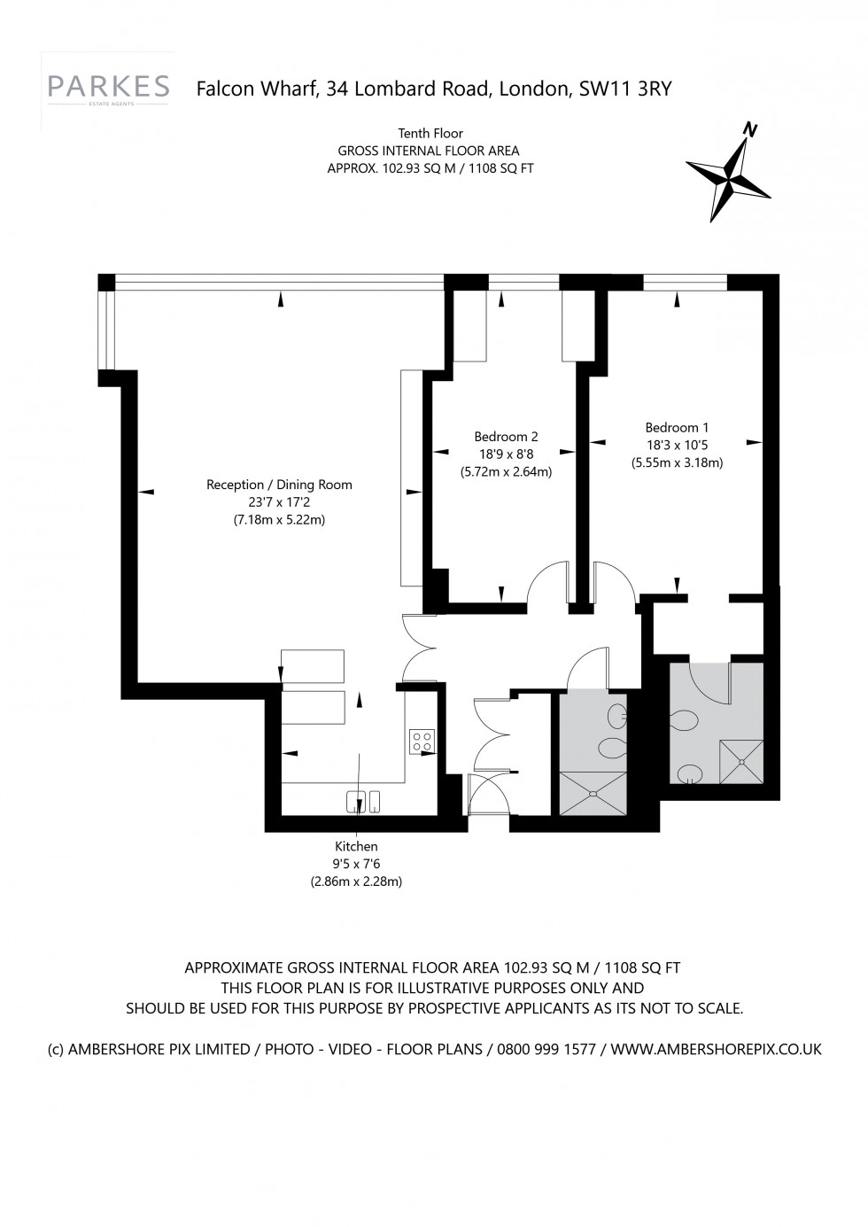 Floorplan for Lombard Road, London