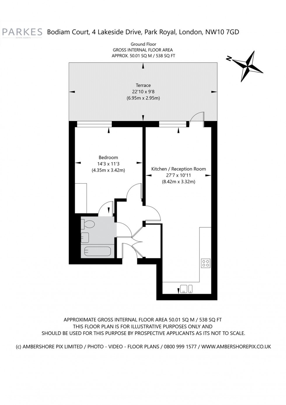 Floorplan for Lakeside Drive, London