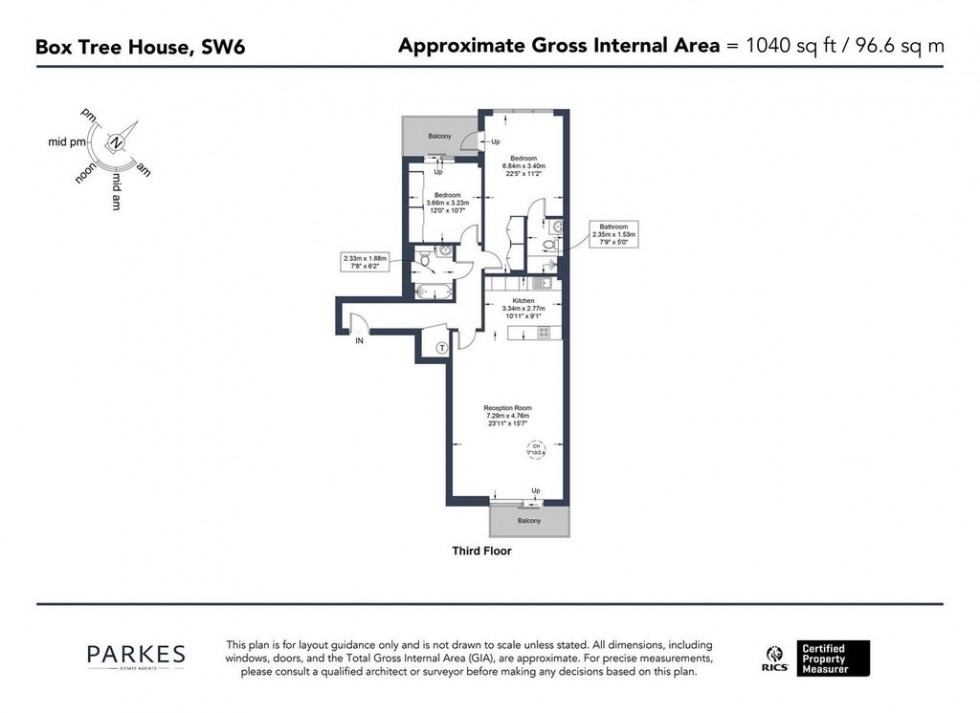 Floorplan for Imperial Wharf, London