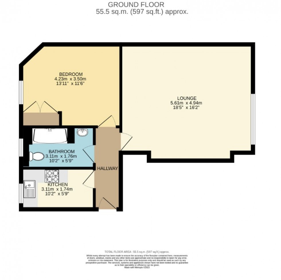 Floorplan for Euston Road, London