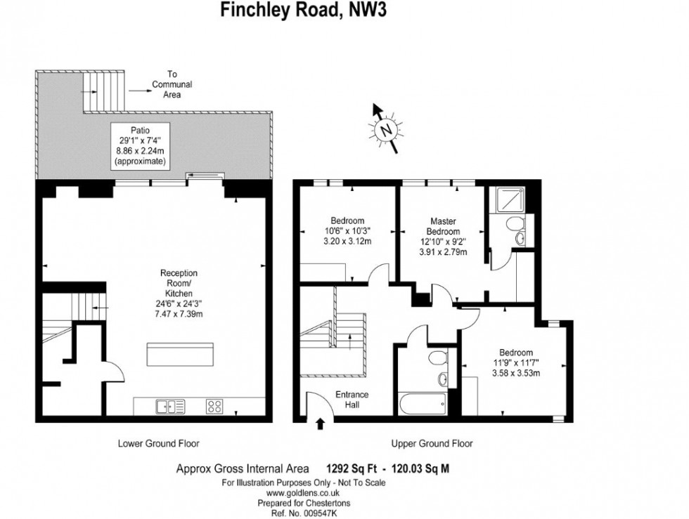 Floorplan for Finchley Road, London