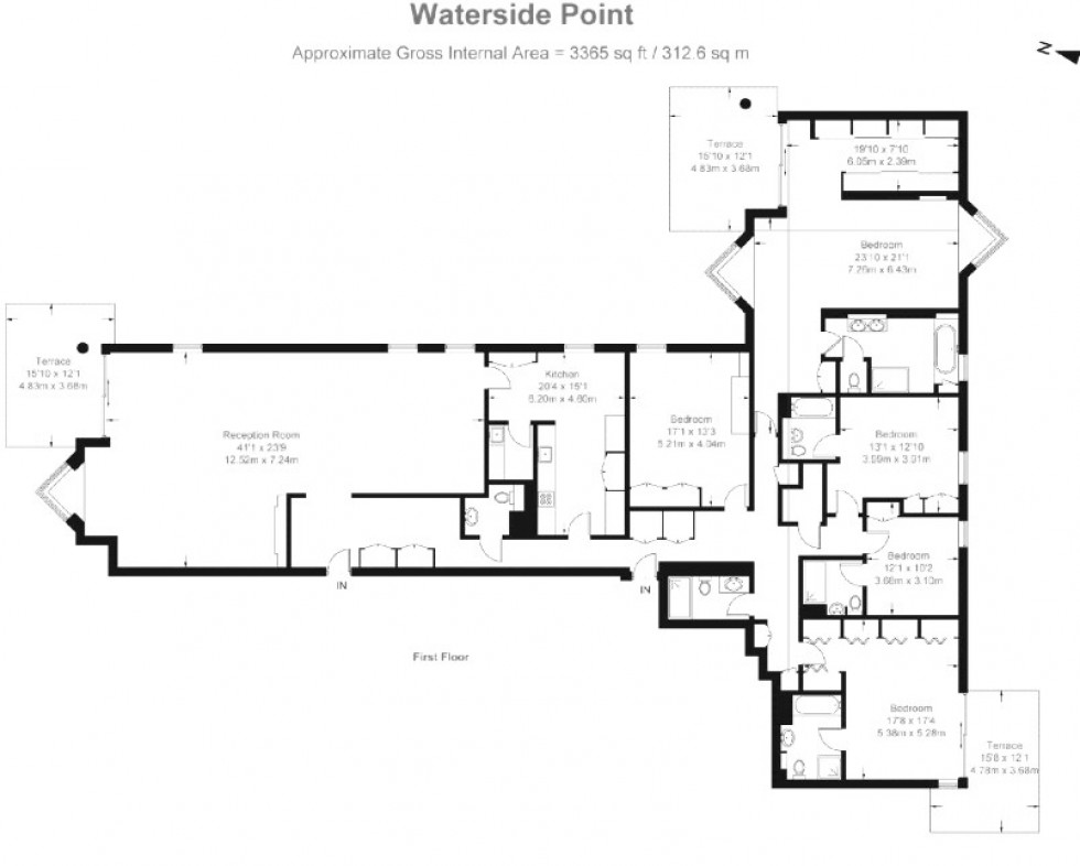 Floorplan for Anhalt Road, London