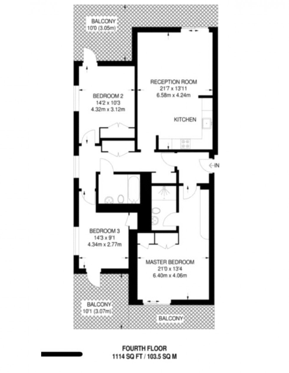 Floorplan for Eastfields Avenue, London