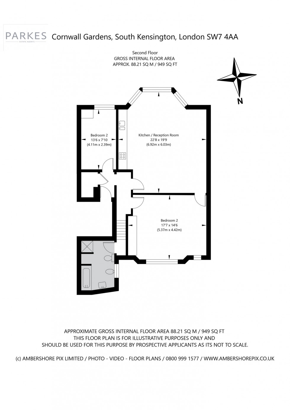 Floorplan for South Kensington, London