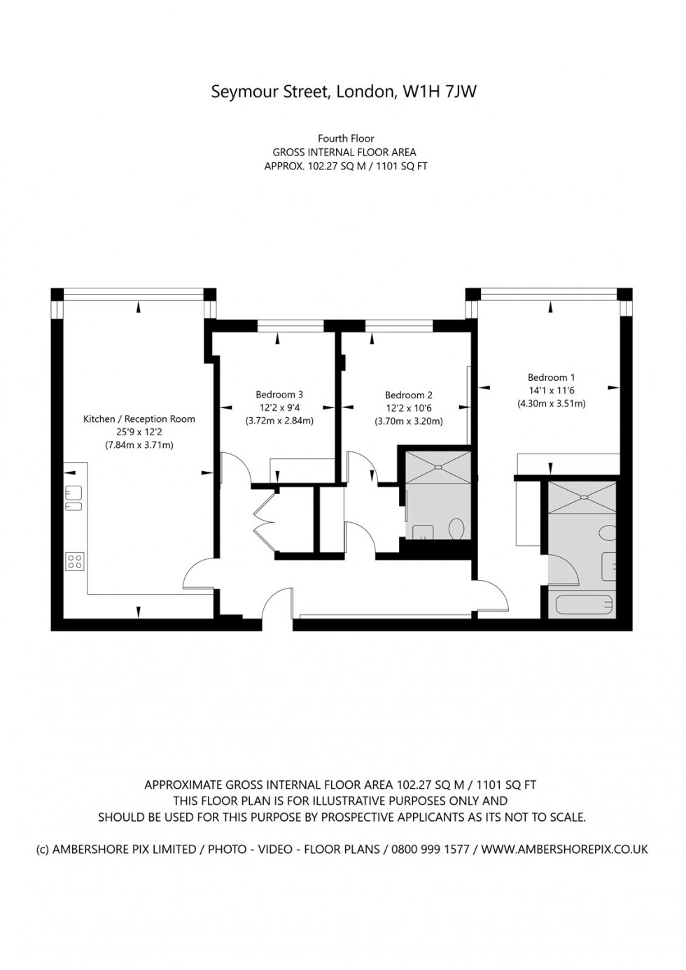 Floorplan for Marylebone, London