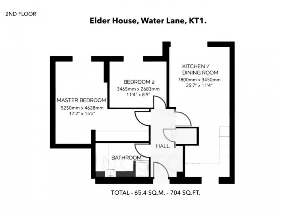 Floorplan for Water Lane, Kingston Upon Thames